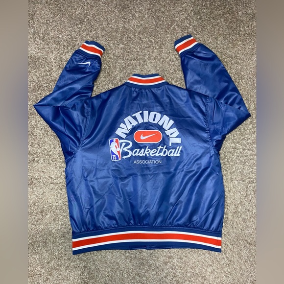 Nike x NBA Basketball 75th Anniversary Authentic Satin Jacket Men’s Size XL - Picture 1 of 12